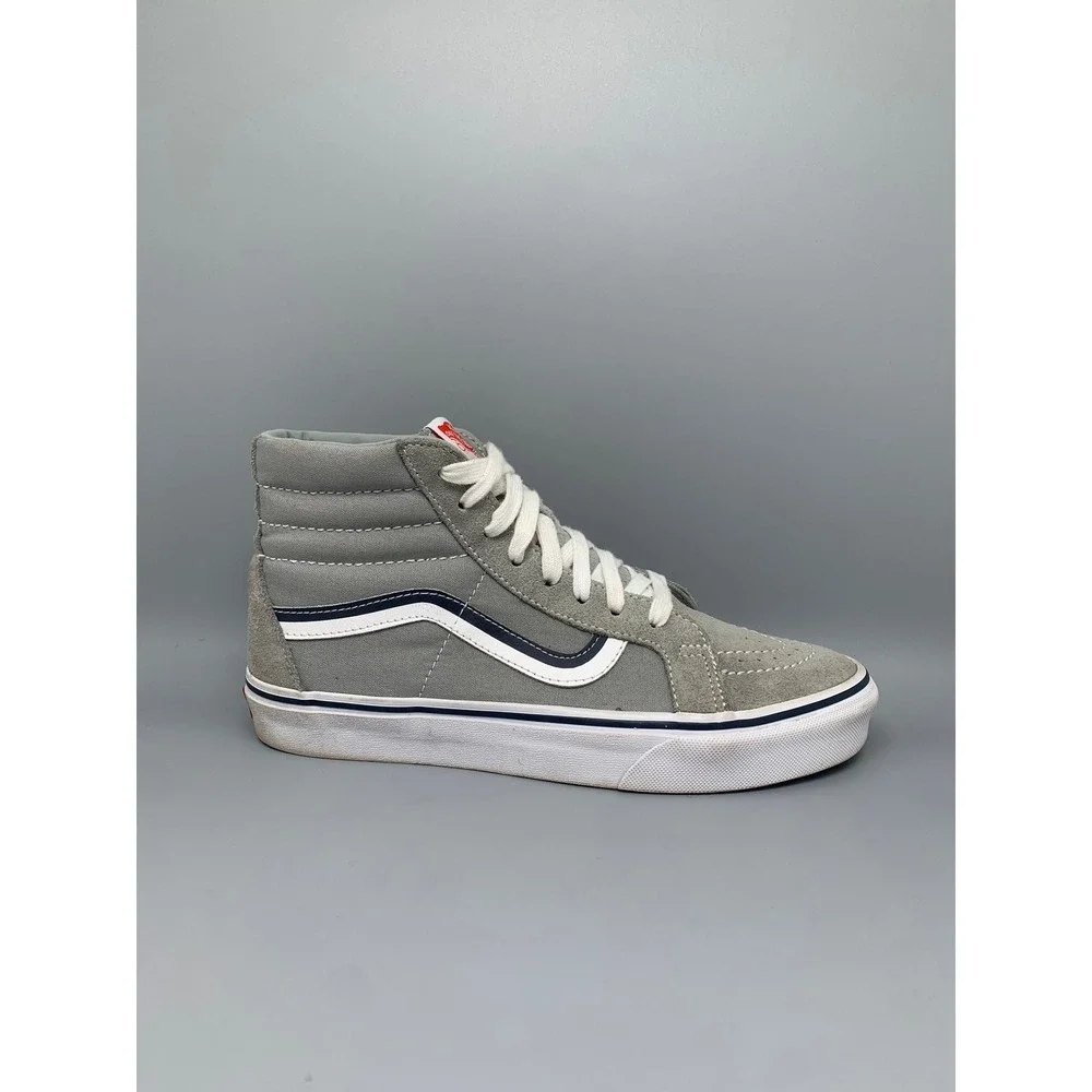 Vans Sk8-Hi MLB New‎ York Yankees Gray High Top Sneakers 721356 Men's Sz 8.0